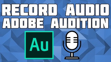 How to Record Audio in Adobe Audition! Mic Recording Adobe Audition!