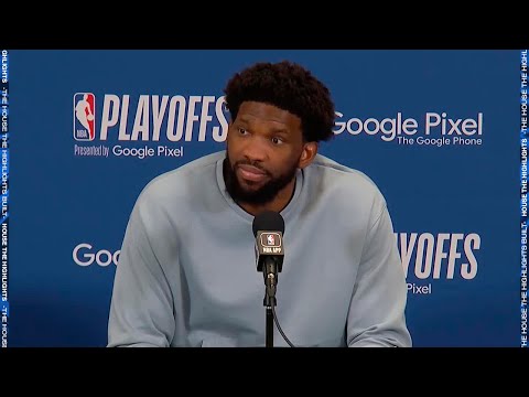 Joel Embiid talks Game 5 win, FULL Postgame Interview 🎤