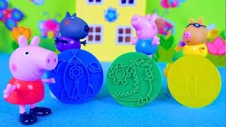 Свинка Пеппа делает пластилиновые фигурки - Развивающий мультик. Peppa Pig playing with plasticine(Свинка Пеппа со своими друзьями собрались вместе.. а во что же им поиграть? Хорошо, что у мамы Свинки есть..., 2015-06-12T13:33:29.000Z)