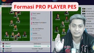 Formasi PRO PLAYER PES, MAIN DI RENTAL PAKAI INI AUTO WIN!!!