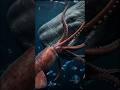 Giant Squid vs Sperm Whale — Deep Sea Battle! 🦑🐋 #DeepSea #Ocean #Wildlife #Nature #usa #shorts