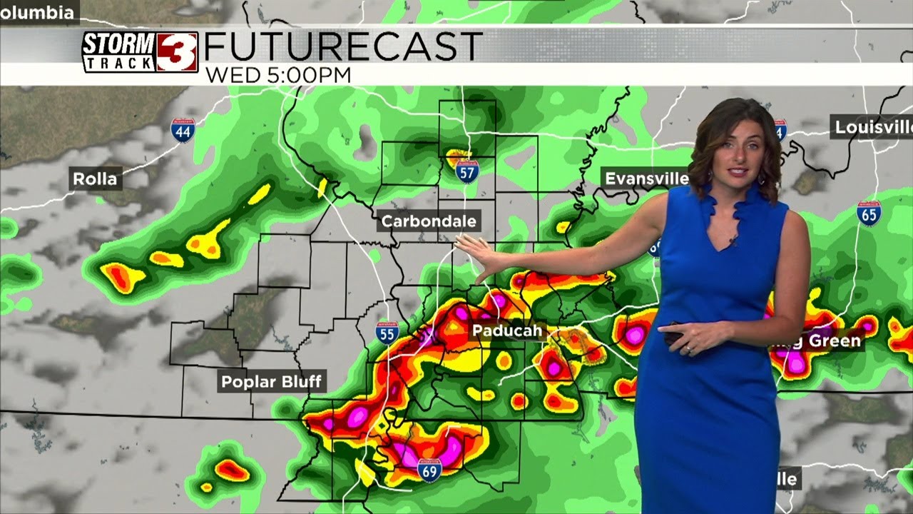 Tracking several rounds of storms through the weekend - YouTube