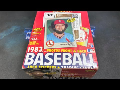 1983 FLEER BOX BREAK - IN MEMORY OF THOMAS VICK AKA TANGOVICTOR
