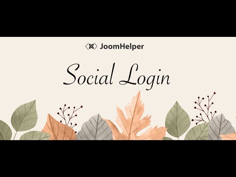 Joomla Social Network Integration