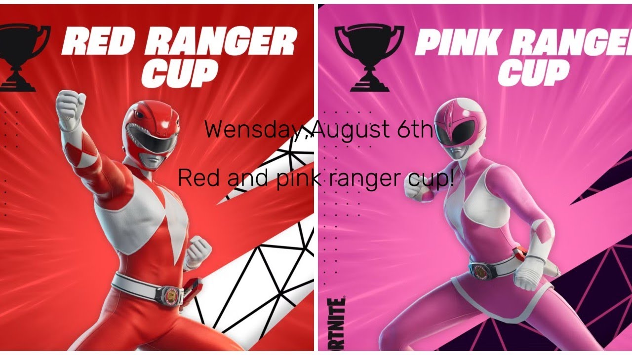 Code Rangers Cups What you need to know about the red and pink ranger cup in fortnite ...