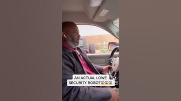AN ACTUAL LOWE SECURITY ROBOT🤖😱😱 #funny #shorts #short #shortvideo