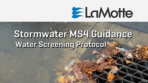 Stormwater MS4 Guidance and Testing