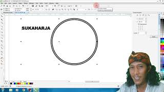 coreldraw x7 bagi pemula - fungsi dan cara menggunakan Fit Text To Path