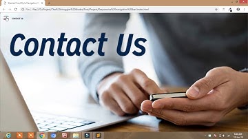 Responsive Navigation Bar Using HTML and CSS  JQuery|Responsive Navigation Bar