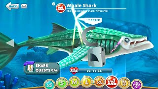 Hungry Shark World - NEW Whale Shark Unlocked Bigger, Stronger & Faster - Android Gameplay screenshot 1