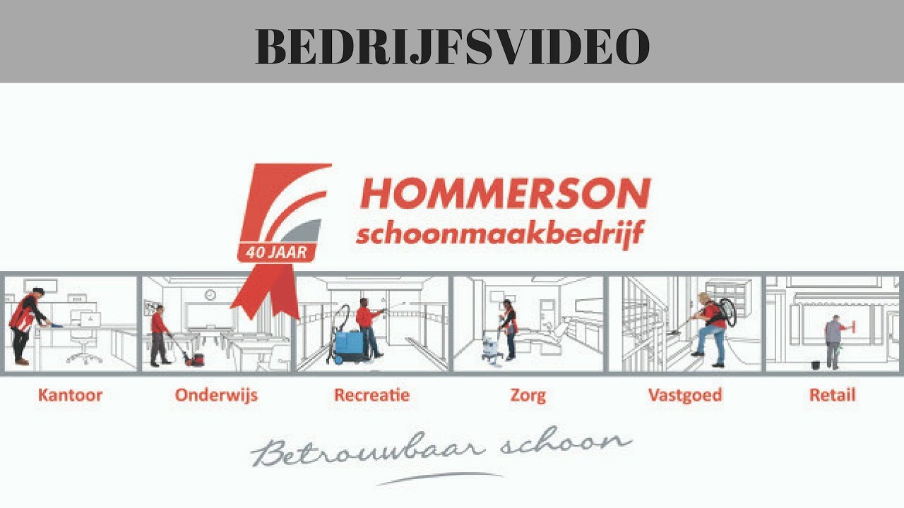BEDRIJFSVIDEO HOMMERSON SCHOONMAAKBEDRIJF met voice-over)