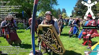 Amtgard LARP - Polaris vs Northern Lights - Hunter Scout POV Gameplay