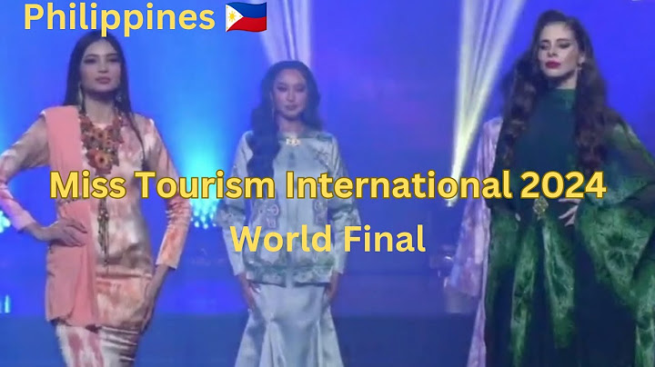 JUST IN: MISS TOURISM INTERNATIONAL 2024 PHILIPPINES YANA BARRIDO - MALAYSIAN CRAFT TEXTILE DRESS 🇵🇭