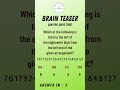 Give this brain teaser a try! #numbers #brainteasers #puzzles #challenge #maths