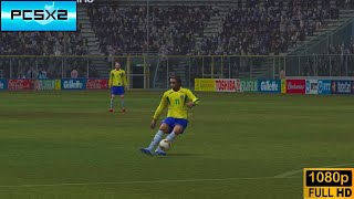 Winning Eleven Copa do Mundo 2002 (PCSX2) Brasil x França [1080p 60 FPS] - Gameplay