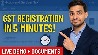 GST Registration Process in Hindi 2025 | GST Number Kaise Le | GST Full Guide Live