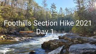 Foothills Trail January 2021 Section Hike - Day 1