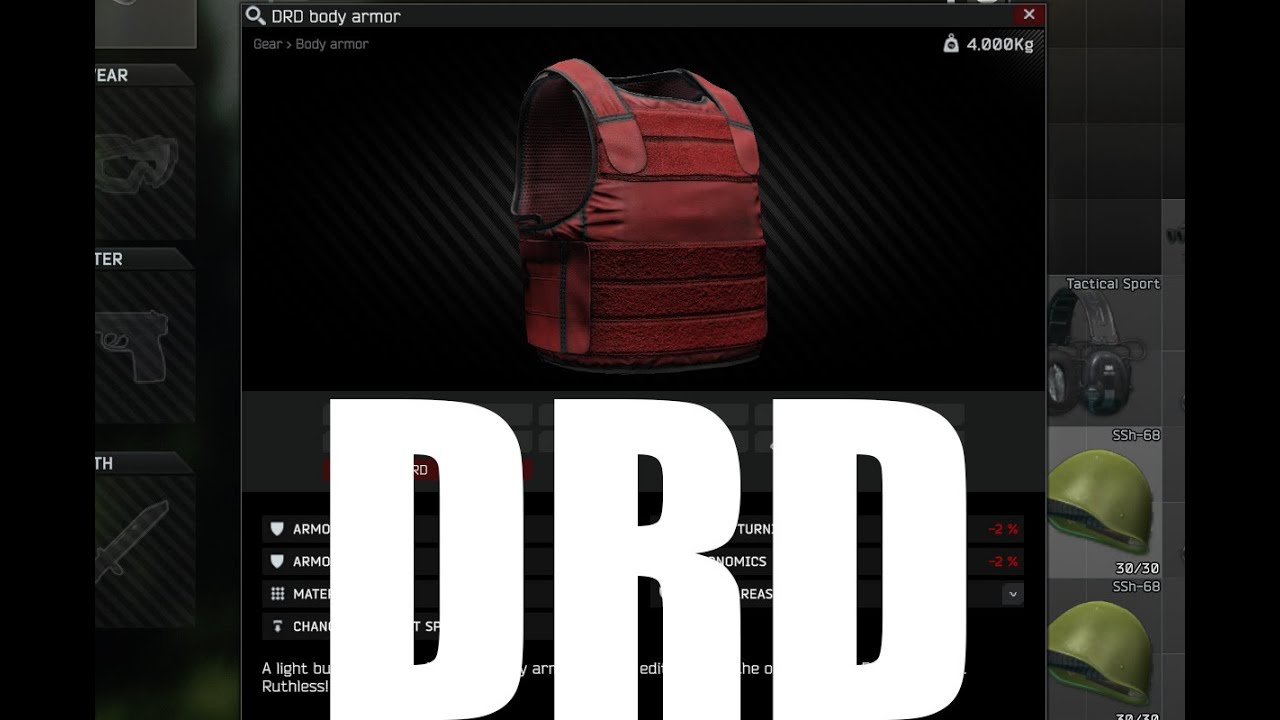NEW KAPPA ITEM? DRD body armour Escape from Tarkov Kappa Container