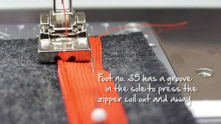 Tutorial: how to sew in an invisible zipper with the BERNINA zipper foot no. 35