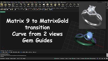 MatrixGold Curve From 2 Views and Gem Guides