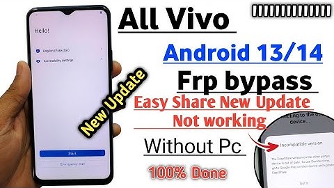 All Vivo Android 13/14 FRP Unlock Without PC || Easy Share Fix 2026 || 100% Working FRP Bypass