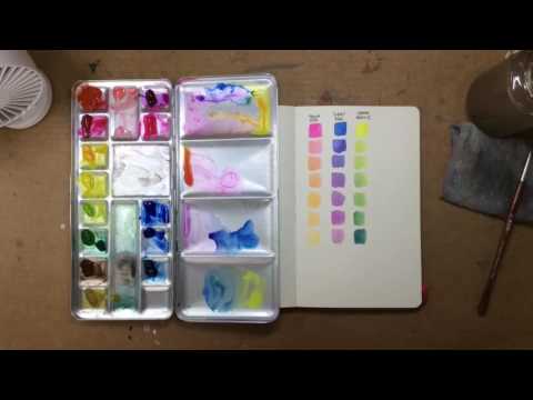 Basic Watercolor With Leach - Gekkoso Paints From Japan