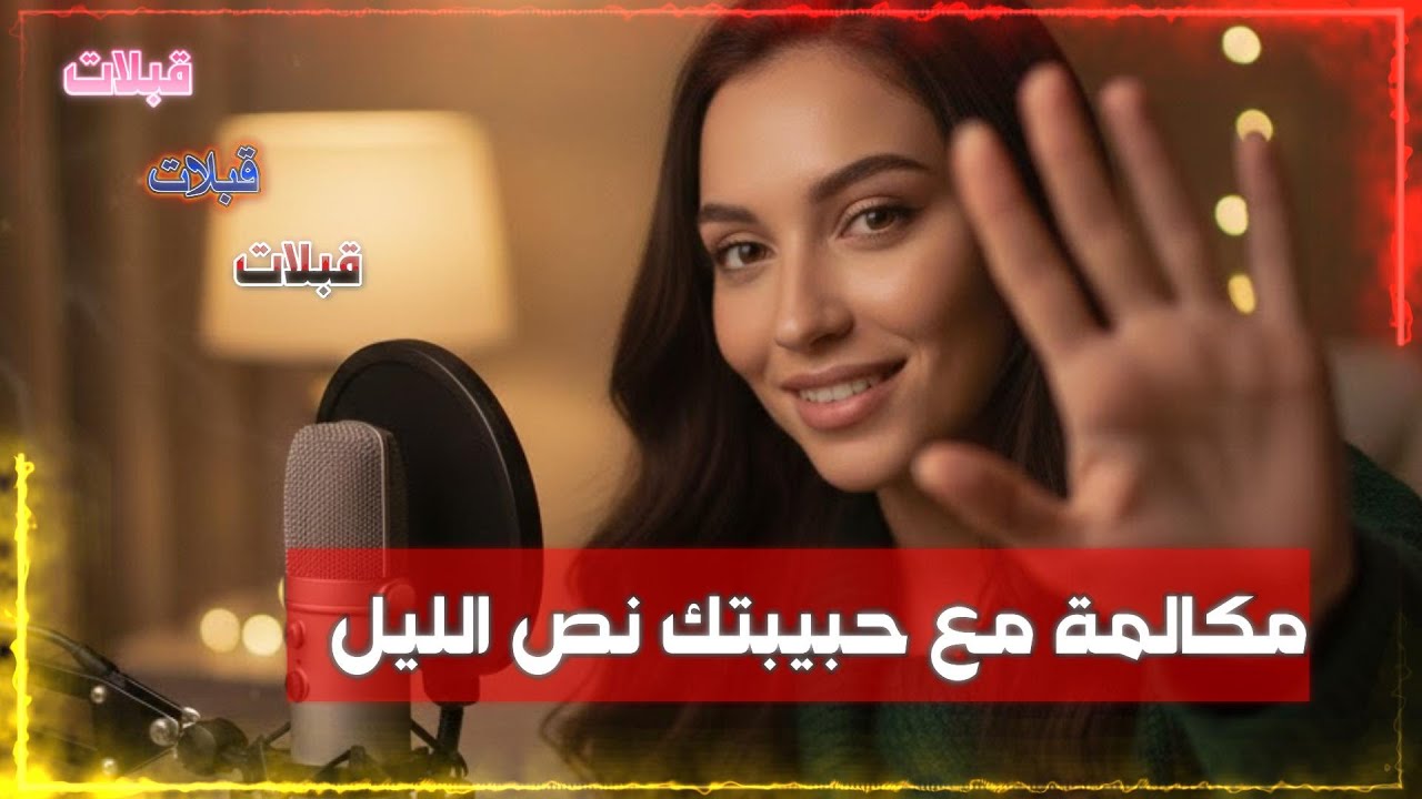 مكالمة مع حبيبتك في نص الليل قبل النوم مع قبلات خفيفة Asmr