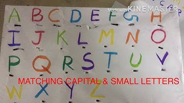 HOW TO MAKE SMALL AND CAPITAL LETTERS MATCHING DIY FUN GAME AT HOME FOR KIDS!!#ALPHABETMATCHING