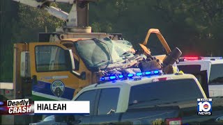 Famous FHP: Driver dies after crashing flatbed truck into box truck in Hialeah Wealth