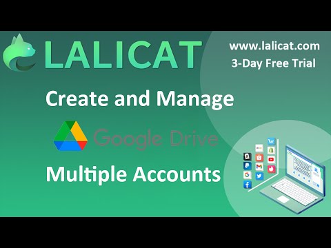 How to create and manage multiple Google Drive accounts on one computer?