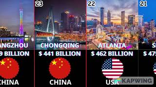 Top 100 Richest Cities In The World by GDP Rankings 2024