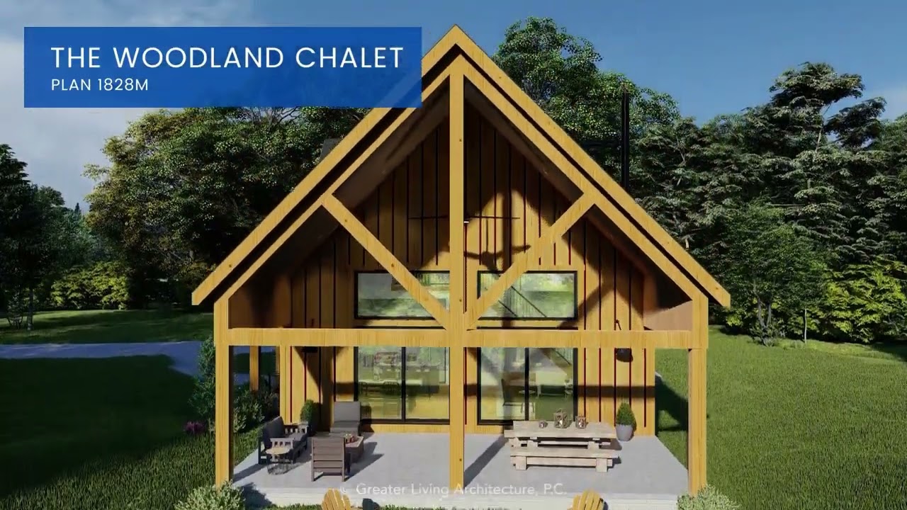 The Woodland Chalet 1828M - Greater Living Architecture