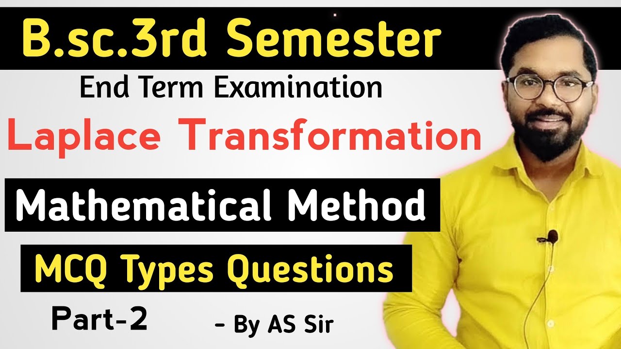 B.sc.3rd Semester Math | Laplace Transformation | MCQ Types Questions | ddu gkp | Part-2 | By AS Sir