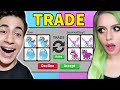 BÜŞRA ARTIK BİTTİ !? TEK RENK TRADE CHALLENGE !! ( Roblox Adopt Me )