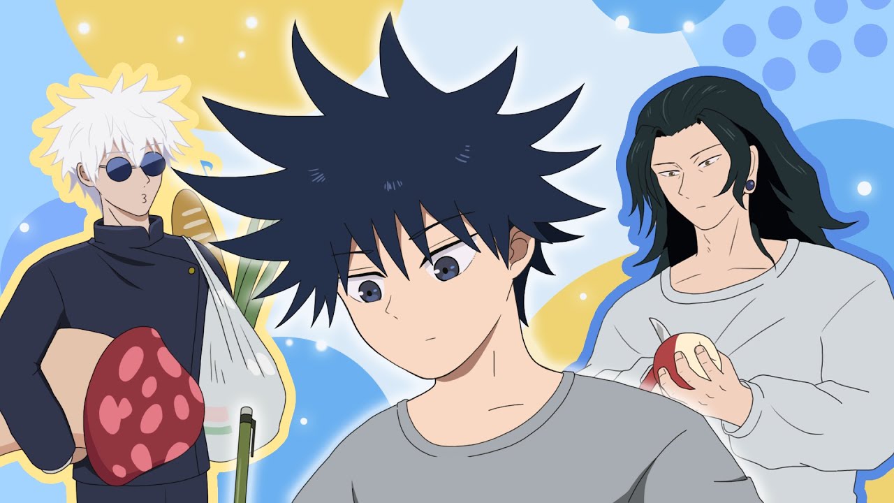 고죠와 게토의 메구미 돌보기