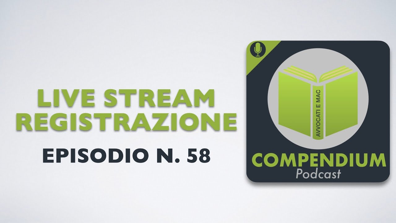 Live Compendium n. 58: Legal prompting - parte 2