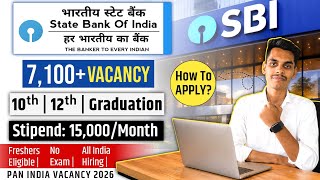 SBI Apprentice Recruitment 2026 | 7,100+ Vacancies 🔥 | SBI Apprentice 2026 Notification | #sbijobs