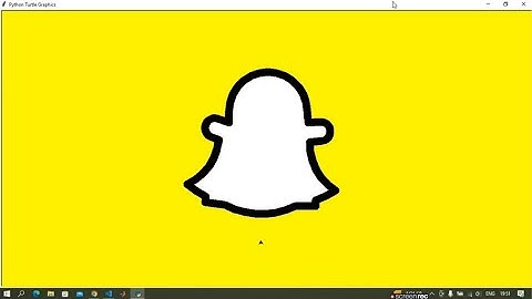 Create Snapchat logo using Python Turtle | Snapchat | Python Programming