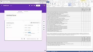 Google Forms Matrix Grid