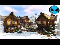 Minecraft Timelapse | Nordic Town Snow Biome #1