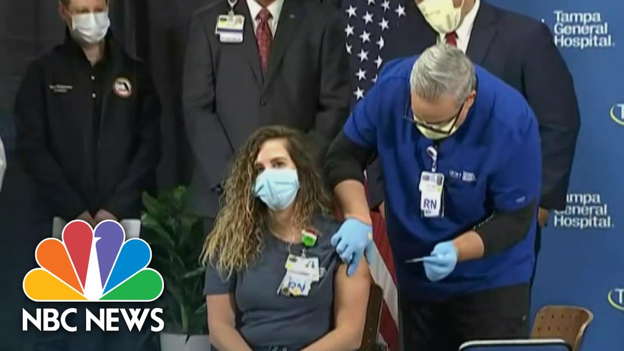 Tampa Nurse Is First To Receive Post-Trial Covid-19 Vaccine In Florida | NBC News NOW