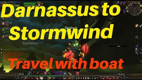 How to: Get from Darnassus to Stormwind - WoW (No Portals travel)