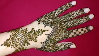 تعليم نقش حناء هندي عامر للعرائس و المناسبات ️