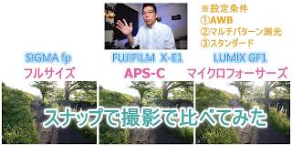 「機材遊び」フォーマット違いの３台カメラ 比較してみた
