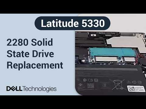 Dell Latitude 5330 | How to replace the 2280 solid state drive (SSD)