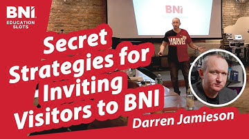The Secret Strategies for Inviting Visitors to BNI | Darren Jamieson at BNI Green Club