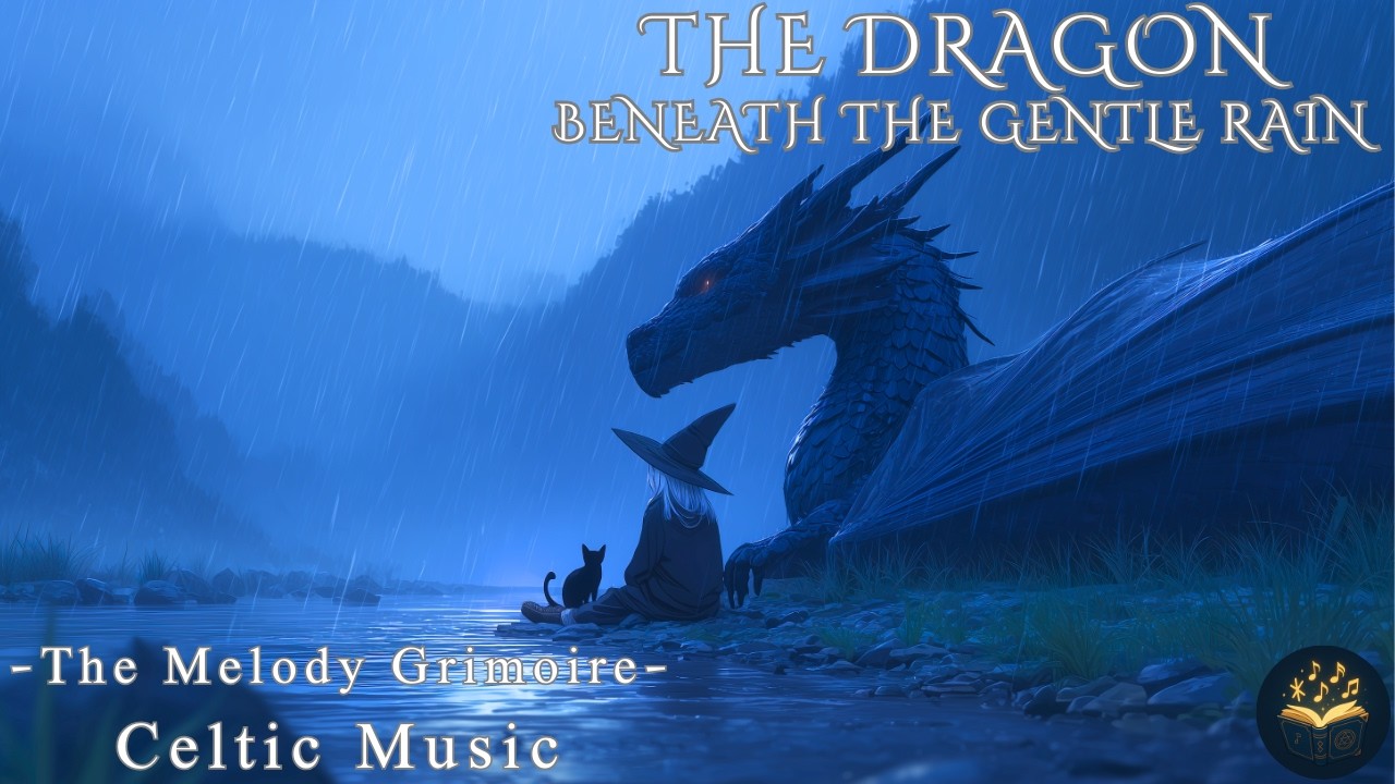 【雨音に包まれる守り竜】ファンタジー ケルト音楽│集中と落ち着きのための中世音楽