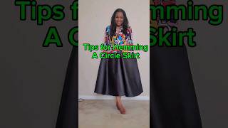 Sewing Tip for Hemming A Circle Skirt #sewing  #sew #diy  #diyfashion  #diyproject  #sewingprojects