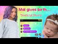 Mal gives birth to a baby, Descendants Texting Story ✨ Trio of Stars