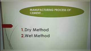 Cement PPT Presentation.